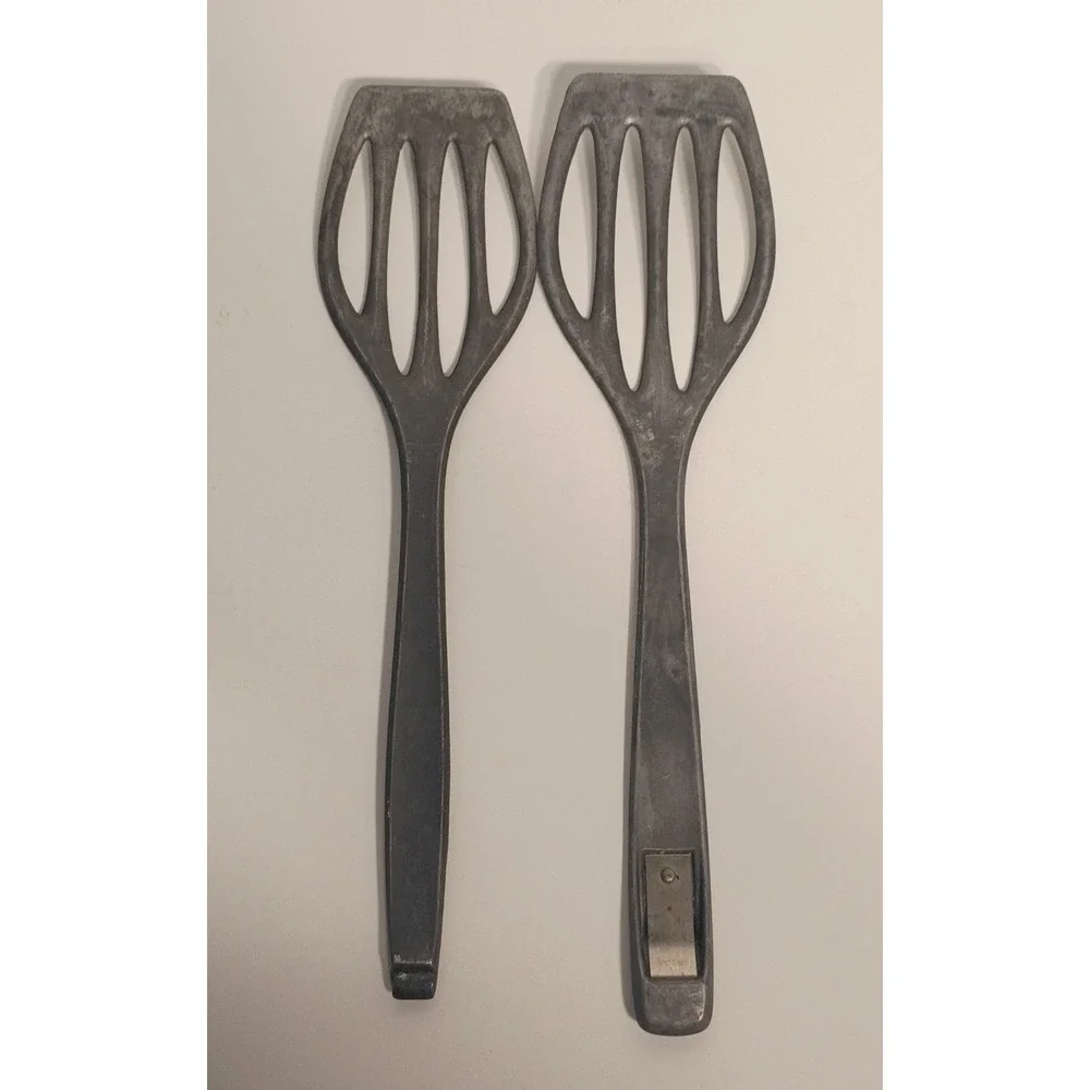 Vintage Westmark Duetto Aluminum Tongs Spatula Set Germany Multi Tool German